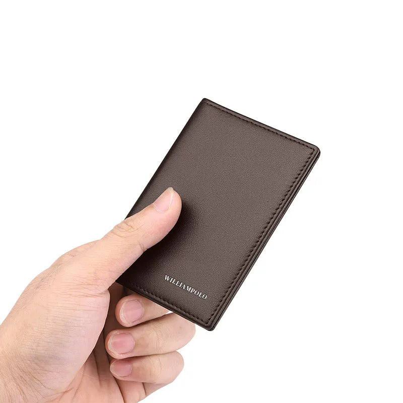 Carteira Slim de Couro Masculina William Polo Atlas da Cavasta 