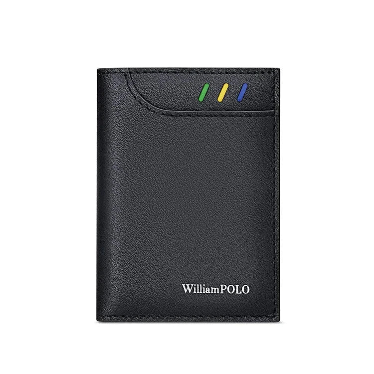 Carteira Slim de Couro Masculina William Polo Jhon da Cavasta