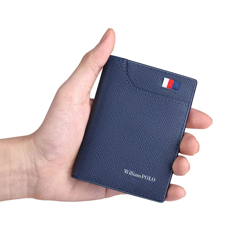 Carteira Slim de Couro Masculina William Polo Travel da Cavasta 03